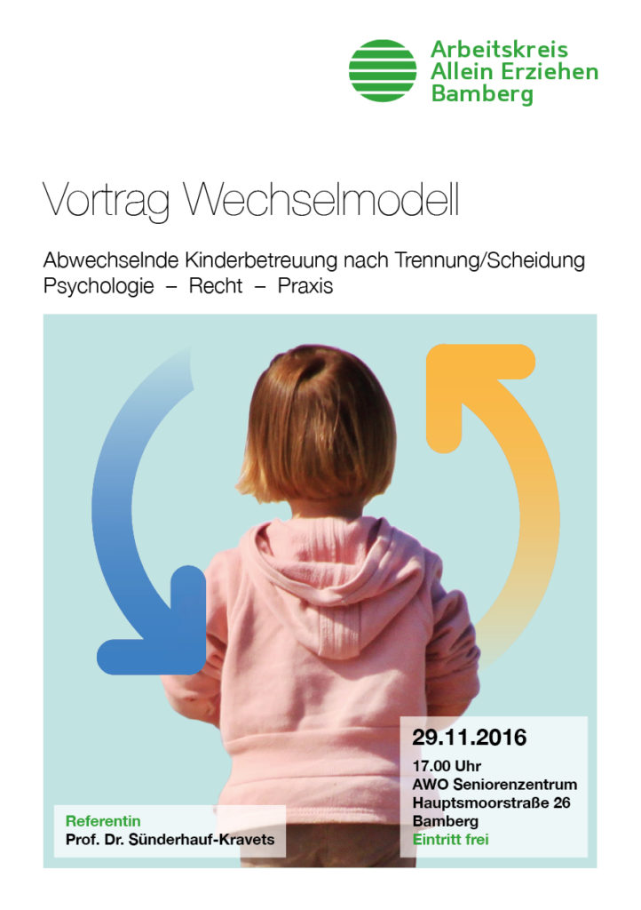 Read more about the article Vortrag Wechselmodell am 29.11.2016 um 17.00 Uhr