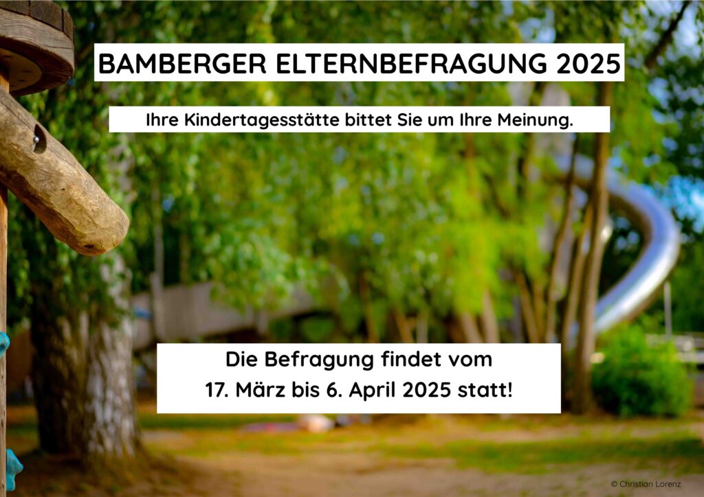 Mehr über den Artikel erfahren Am 17. März startet die Bamberger Elternbefragung in den Kindertagesstätten